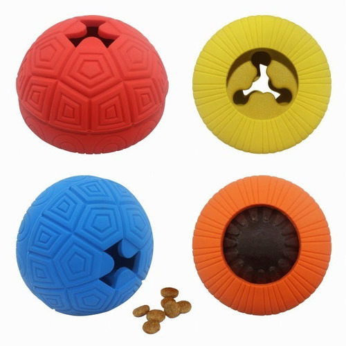 Juguete Perros Pelota Para Snacks Tortuga 6 Cm Bestia Peluda