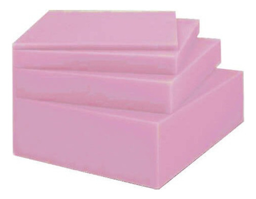 Planchas Polifón Densidad 28 1.40x1.90mt. 8cm. Color Rosa Claro Diseño De La Tela No Tiene