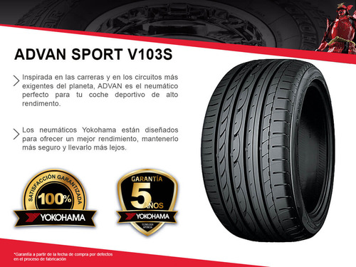 Llanta Yokohama 255/30zr19 Advansport 96 Y Yokohama