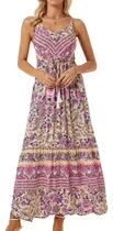 Comprar Nuevos Vestidos Largos Bohemios De Playa Para Vacaciones Con