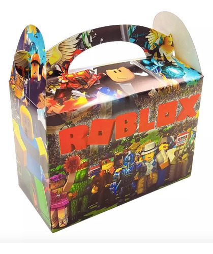 Piñatería Cajita Feliz Sorpresa Roblox X12und