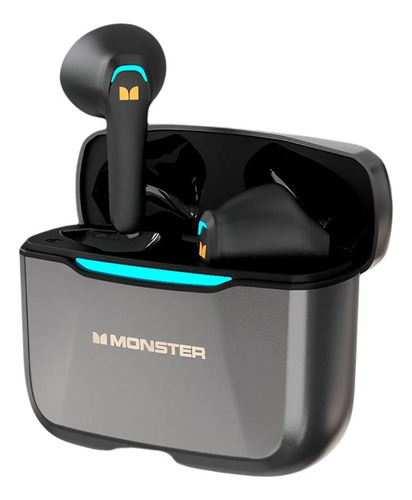 Fone De Ouvido Bluetooth Sem Fio Gamer Monster Airmars Gt11 Preto