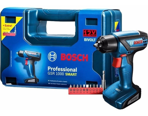 Imagen 1 de 5 de Atornillador Inalámbrico Bosch 12v Gsr 1000 Smart C/maletin