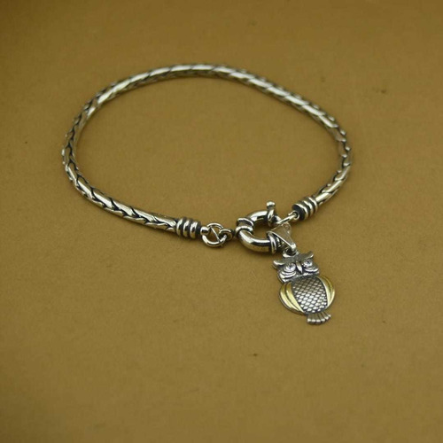 Pulsera Y Dije Plata Leve 