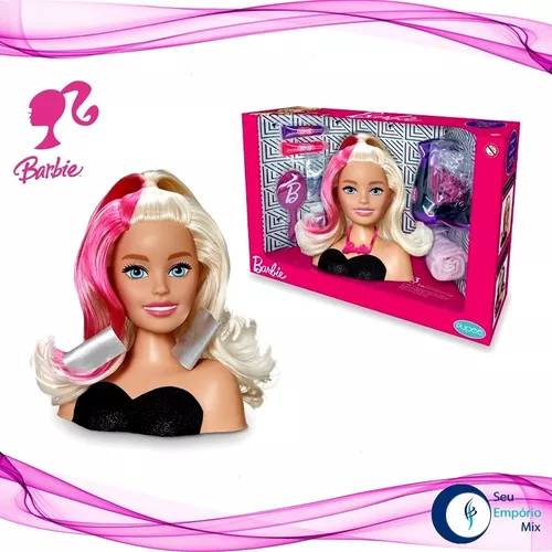 Boneca Barbie® Busto Para Pentear e Maquiar - Seu Empório Mix