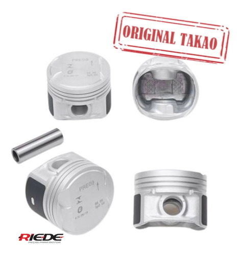 Jg De Pistão Takao 1.00 Peugeot 206 1.0 16v 2001 Gasolina