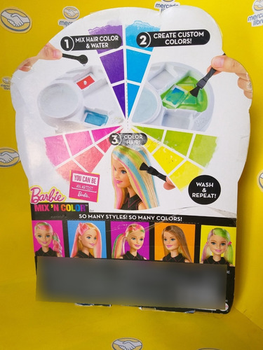 Barbie Mix 'n Color,estudio De Colores, 36 Pz Para Decorar (Usado)