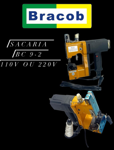 Maquinas De Fechar E Costurar Sacaria Bc9-2 Bracob Cor Preto 220V