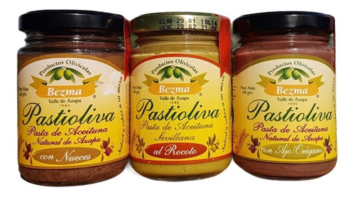 Pack 3 Pastas De Aceituna Bezma Sabores