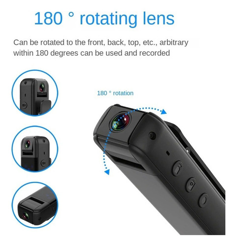 Mz A Cámara De Moto De 1080p Con Lente Giratoria Mini