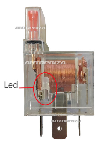 Relay 50 Amp. C/ Led Fusible Transparente Tuning Competición