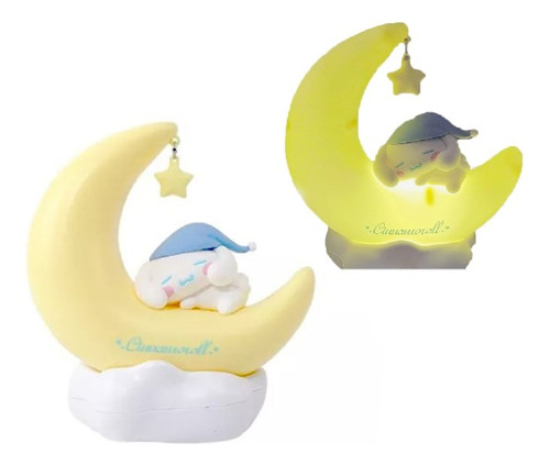 Lámpara Nocturna Kawaii Con Forma De Luna Kuromi Cinnamoroll