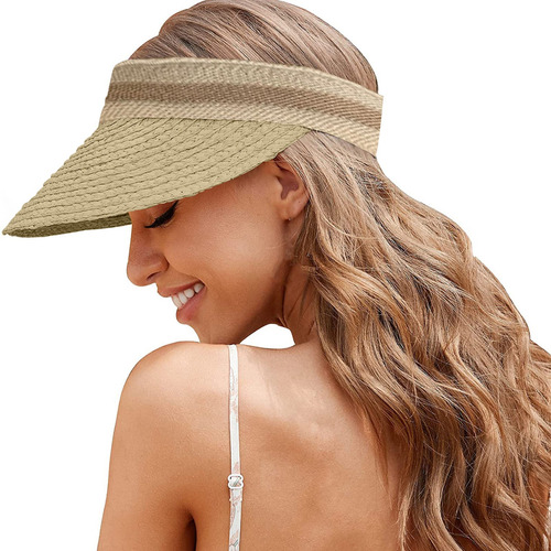 Gorro De Verano Para Mujer, Con Protección Solar, Para Tejer