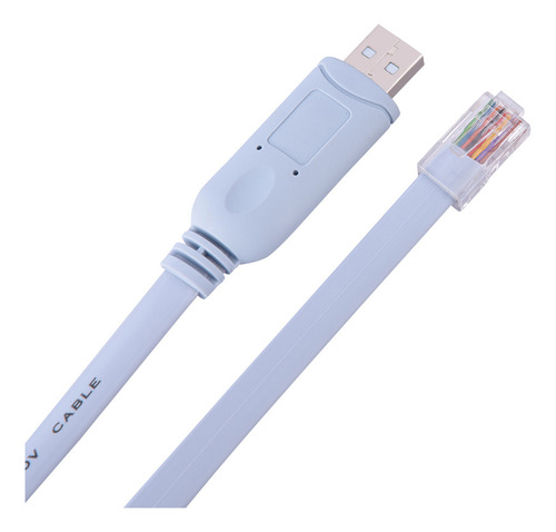Cable Plano De Consola Serie Usb2.0 Macho A Rj45 Macho Cat5