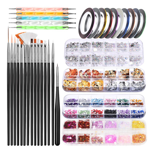 Nail Art Tool Set 12 Box Nail Art Diamond