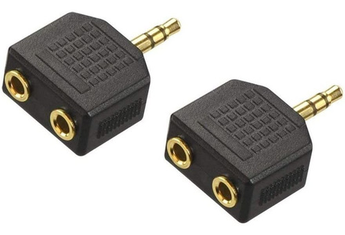 Vce Gold Plated 3.5 mm Male To Dual 1/8 inch Hembra Ester