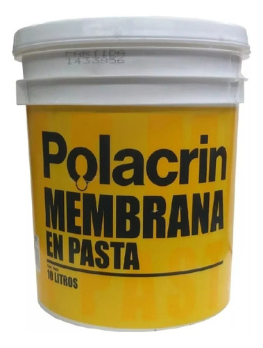 Polacrin Membrana En Pasta/líquida Terrazas 10l