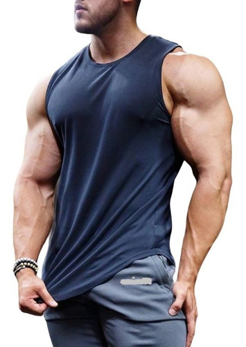 Playera Musculosa Tank Top Gym Hombre. Camiseta De Moda.