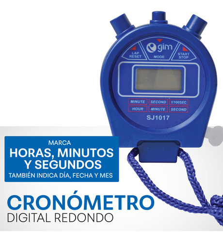 Cronometro Digital Redondo Sj1017 Ecom