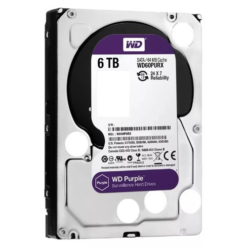 Imagen 3 de 3 de Disco duro interno Western Digital WD Purple WD60PURX 6TB púrpura