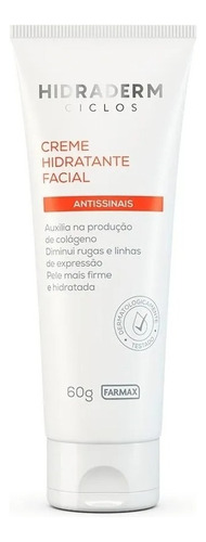 Creme Hidratante Facial Antissinais Hidraderm Ciclos 60g