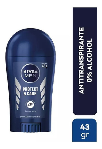 Nivea Desodorante Barra Men Protec & Care 43gr