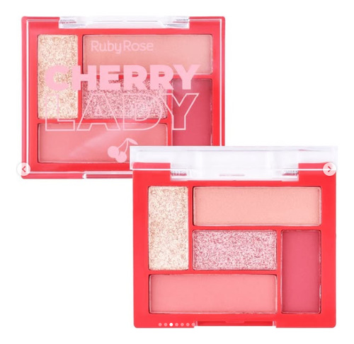 Mini Paleta De Sombras Ojos Such A Palette Ruby Rose 5 Tonos Cherry Lady