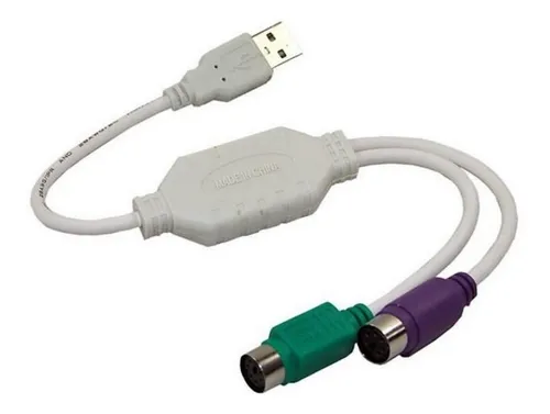 Adaptador Convertidor Conector Ps2 A Usb Teclado Y Mouse Ps2
