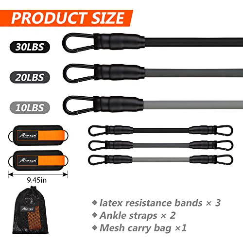 Ankle Resistance Bands With Cuffs, Ankle Bands For Work...