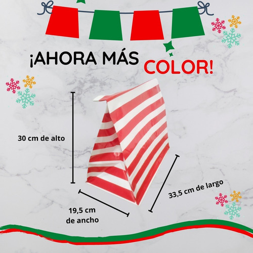 Imagen 4 de 5 de Bolsas De Regalo Grandes Navidad