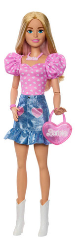 Barbie Large Dolls Muñeca 71cm Falda De Mezclilla Sorpresa