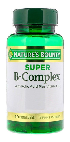 Natures Bounty Super B Complex Suplemento Dietario 60c Local