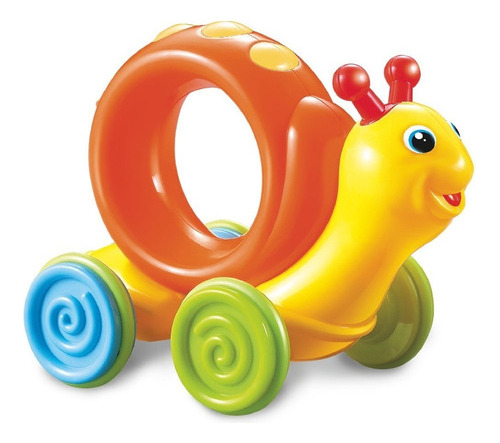 Imagen 2 de 9 de Mi Caracol Veloz Juguete De Arrastre Bebe El Duende Azul
