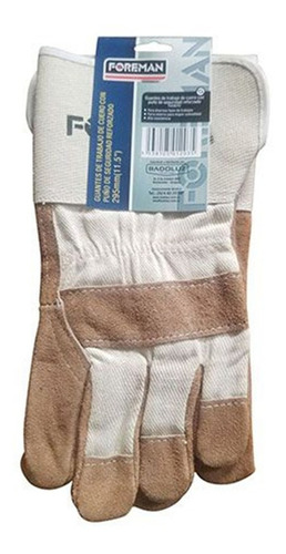 Guantes De Trabajo De Cuero Con Puño De Seguridad Foreman