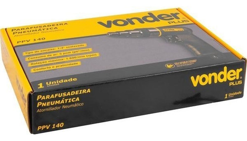Parafusadeira Pneumática Encaixe 1/4 Ppv 140 Vonder Plus