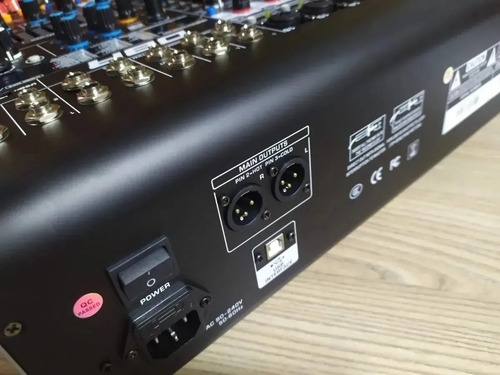Imagem 4 de 7 de Mesa De Som Dbr Analógica 12 Canais Usb Dm12usb Bivolt + Nf