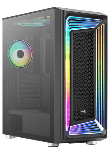 Gabinete Chasis Gamer Aerocool Interstellar Rgb 5 Fans Usb C