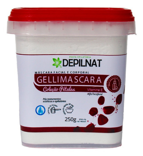 Gellimáscara Vitamina E Pétalas Vermelhas Depilnat - 250g