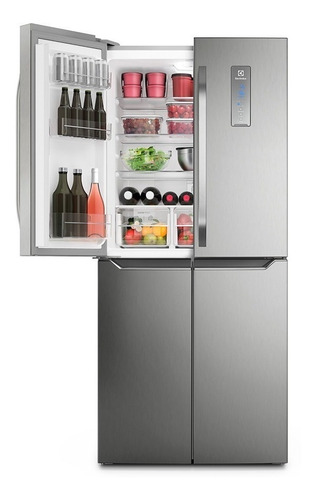 Imagen 4 de 5 de Nevecón inverter no frost Electrolux ERQU40E3HUS gris con freezer 401L 115V