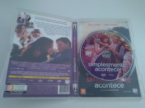 Dvd Simplesmente Acontece Com Lily Collins E Sam Claflin (Usado)