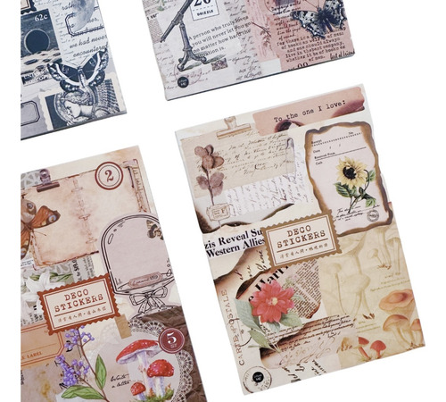 Álbum De Stickers Para Bullet Journal Cuatro Pzas