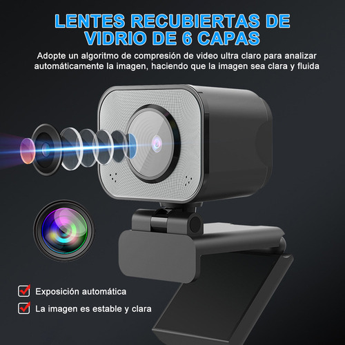 X Cámara Web Uhd 4k 60fps Usb Webcam Con
