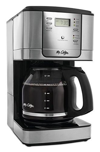 Mr. Coffee 12 Tazas Cafetera Programable, Acero Inoxidable