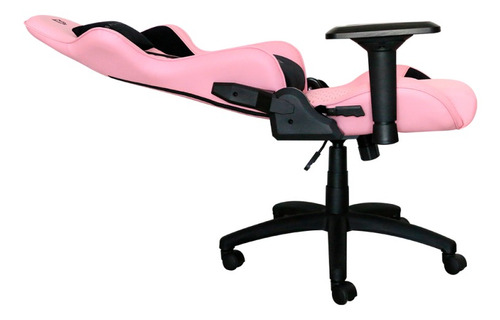 Imagen 4 de 4 de Silla de escritorio Balam Rush Thunder Rush V2 gamer ergonómica rosa