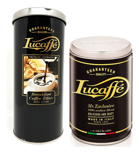 Café Lucaffe Exclusive (250 Gr) + Cafe  Breakfast (500 Gr) 