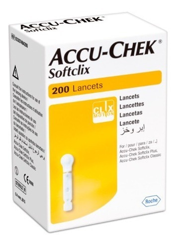 Accu Chek Softclix Lancetas Para Punzador 200 Unidades