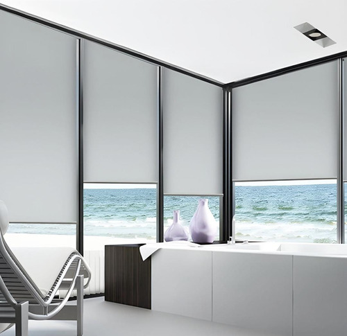 Cortina Rolo Blackout 2,50 L X 1,30 A 100% Blecaute 0% Luz