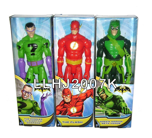 Lote Riddler - Flash & Green Lantern Core 12 Pulgs. Dc Baf (Usado)