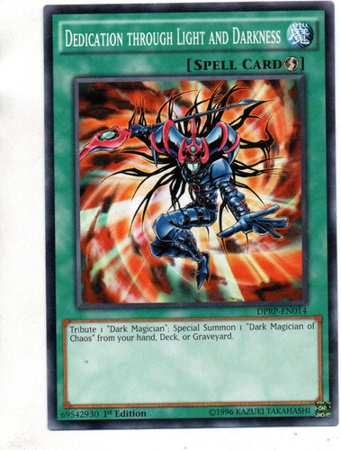 Dedication Throught Light And Darkness Yugi Dprp-en014 Commo