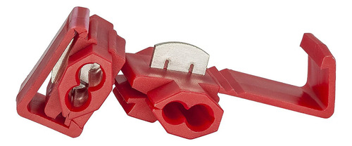 100pçs Conector Derivação Emenda Fios Vermelho 0,5 - 1,5mm